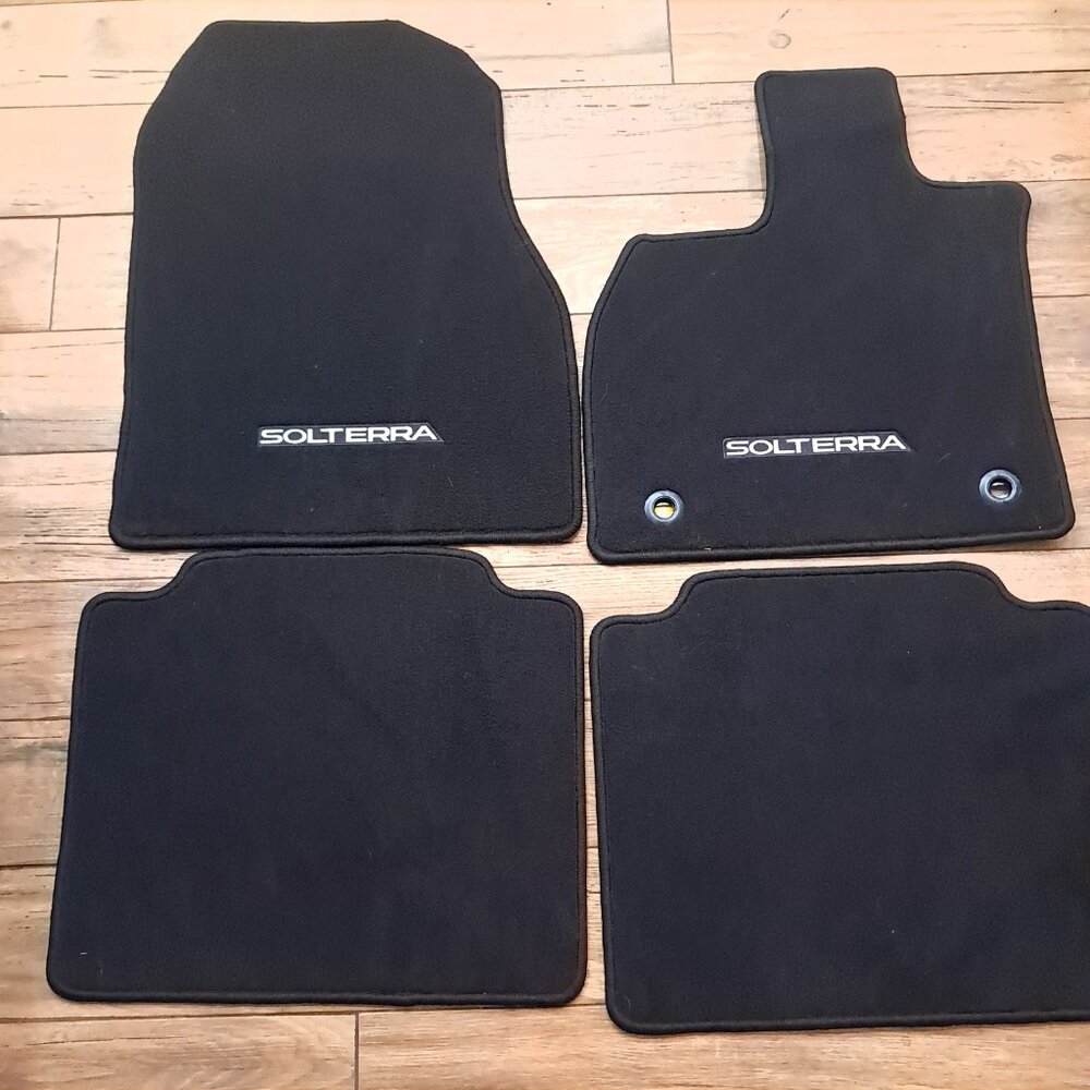 Subaru Solterra Carpeted Floor Mats PT9194223202 PT9194223002 carpet logo‎ OEM